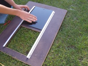 Montage Hühnerklappe